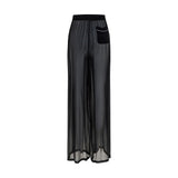 Dolce & Gabbana Black Silk Casual Pants