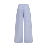 Dolce & Gabbana Blue Cotton Casual Pants