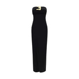 Balmain Black Viscose Cocktail Dress