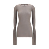 Rick Owens Gray Viscose Long Sleeve T-Shirt