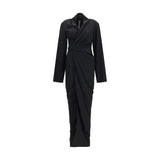 Rick Owens Black Viscose Casual Dress