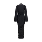 Rick Owens Black Viscose Casual Dress