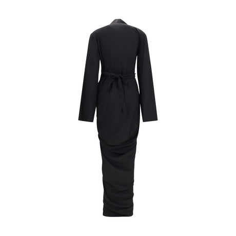 Rick Owens Black Viscose Casual Dress