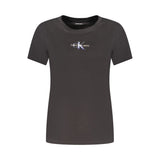 Calvin Klein Black Cotton Women T-Shirt