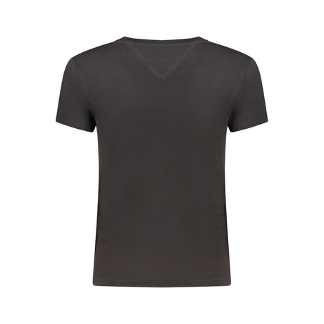 Tommy Hilfiger Black Cotton Womens T-Shirt