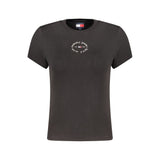 Tommy Hilfiger Black Cotton Women's T-Shirt