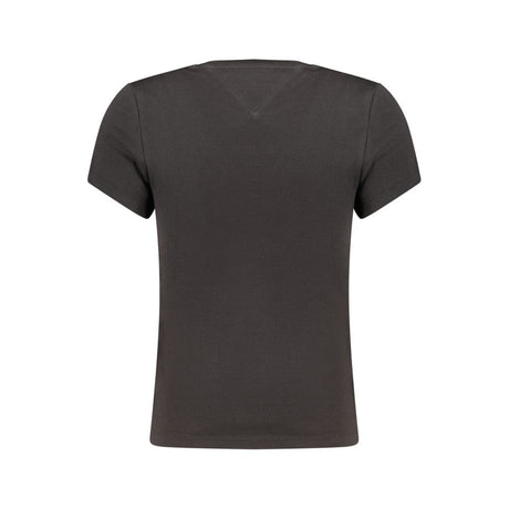 Tommy Hilfiger Black Cotton Women's T-Shirt