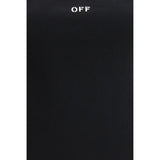 Off-White Black Cotton Sleeveles T-Shirt