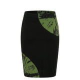 Malo Green Cotton Women Skirt