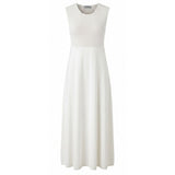 Malo White Silk Women Dress