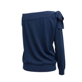 Malo Blue Cotton Women Sweater
