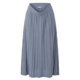 Malo Grey Cotton Women Skirt