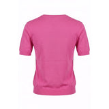 Malo Pink Cotton Women Sweater