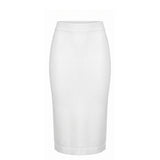 Malo White Cotton Women Skirt