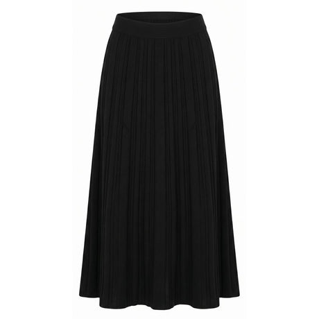 Malo Black Cotton Women Skirt