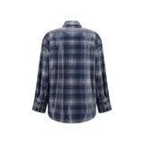 PINKO Blue Polyester Pattern Shirt