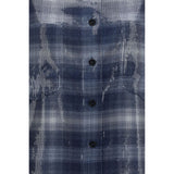 PINKO Blue Polyester Pattern Shirt
