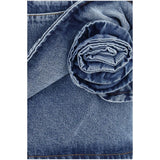Magda Butrym Blue Cotton Mini Skirt