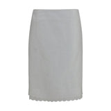Magda Butrym White Cotton Midi Skirt