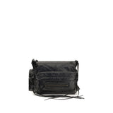 Balenciaga Black Lamb Ovis Aries Aries Shoulder Bag