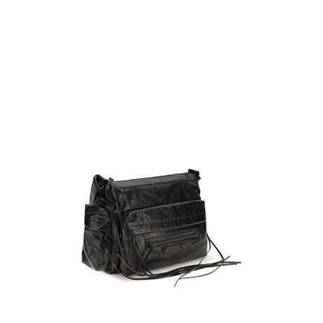 Balenciaga Black Lamb Ovis Aries Aries Shoulder Bag