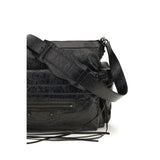 Balenciaga Black Lamb Ovis Aries Aries Shoulder Bag