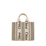 Chloé Brown Linen Handbag