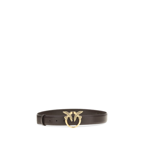 PINKO Brown Calf Leather Bos Taurus Regular Belt