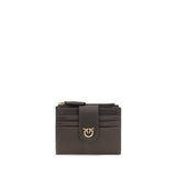 PINKO Brown Calf Leather Bos Taurus Wallet
