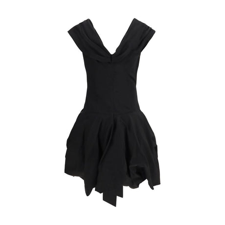 Magda Butrym Black Cotton Cocktail Dress
