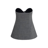 Magda Butrym Gray Wool Oves Aries Corset