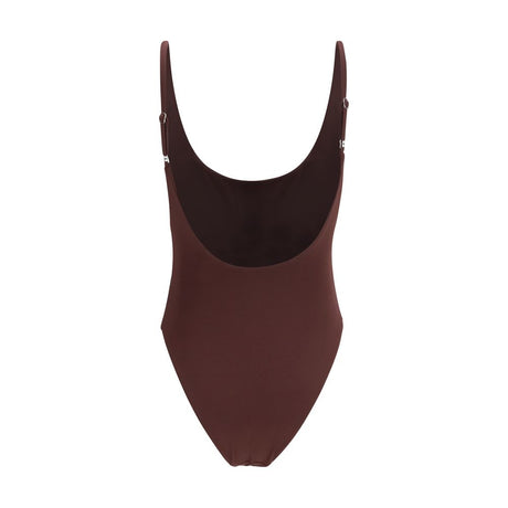 Magda Butrym Bordeaux Polyamide One-Piece Swimsuit