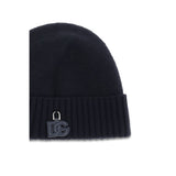Dolce & Gabbana Black Wool Oves Aries Beanie
