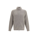 Brunello Cucinelli Gray Cashmere Cardigan