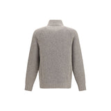 Brunello Cucinelli Gray Cashmere Cardigan