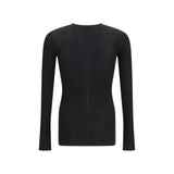 Rick Owens Black Wool Oves Aries Sweatshirt