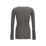 Rick Owens Gray Wool Oves Aries Sweatshirt