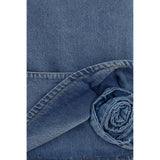 Magda Butrym Blue Cotton Casual Dress