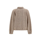 Fabiana Filippi Beige Wool Oves Aries Bomber
