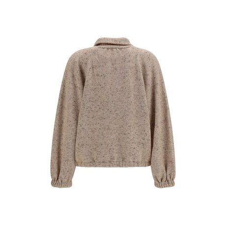 Fabiana Filippi Beige Wool Oves Aries Bomber