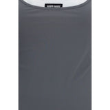 Miu Miu Gray Recycled Polyamide Casual Dress