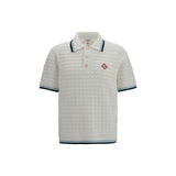 Casablanca White Cotton Polo Shirt