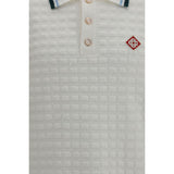Casablanca White Cotton Polo Shirt