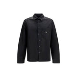 Prada Black Recycled Polyamide Dress Shirt