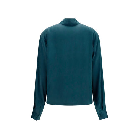 Tom Ford Blue Silk Dress Shirt