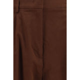 Fabiana Filippi Brown Cotton Casual Pants
