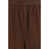 Fabiana Filippi Brown Leather Casual Pants