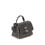 Zanellato Gray Calf Leather Bos Taurus Handbag