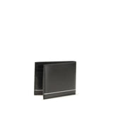 Ferragamo Black Calf Leather Bos Taurus Wallet
