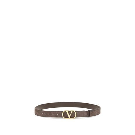 Valentino Garavani Brown Calf Leather Bos Taurus Belt